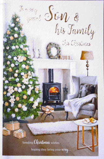 Picture of SON & HIS FAMILY CHRISTMAS CARD